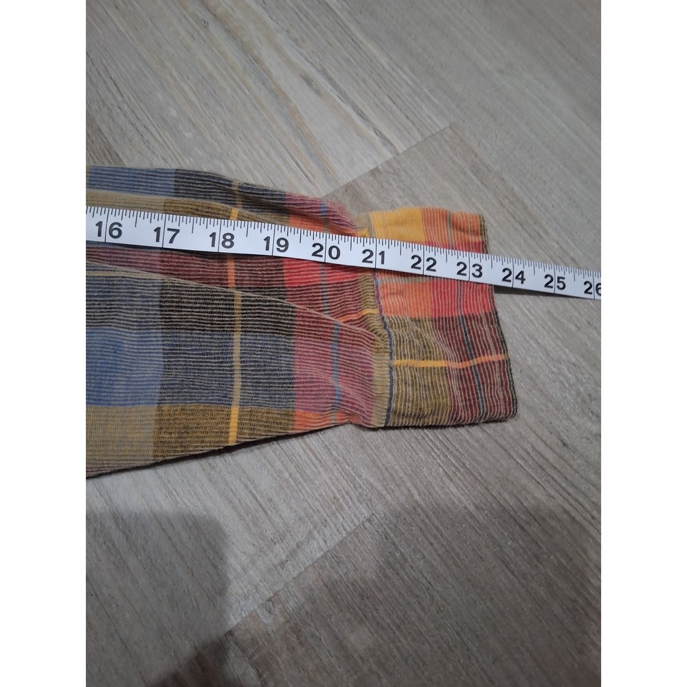 Orvis Mens Plaid Corduroy Button Down Shirt Medium Multi Color Long Sleeve - Picture 6 of 6